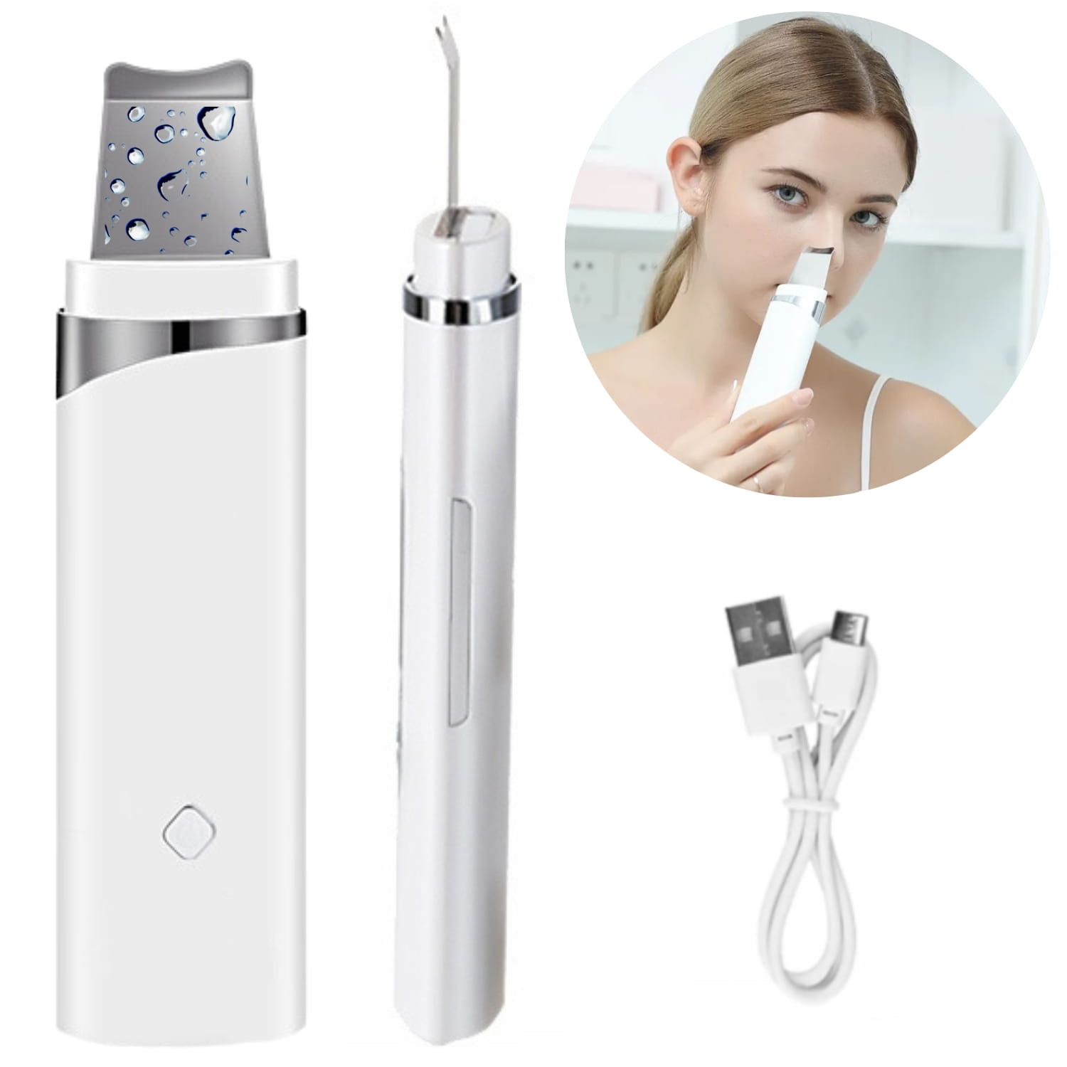 Urządzenie do peelingu kawitacyjnego do twarzy Skin Cleaner bezprzewodowy