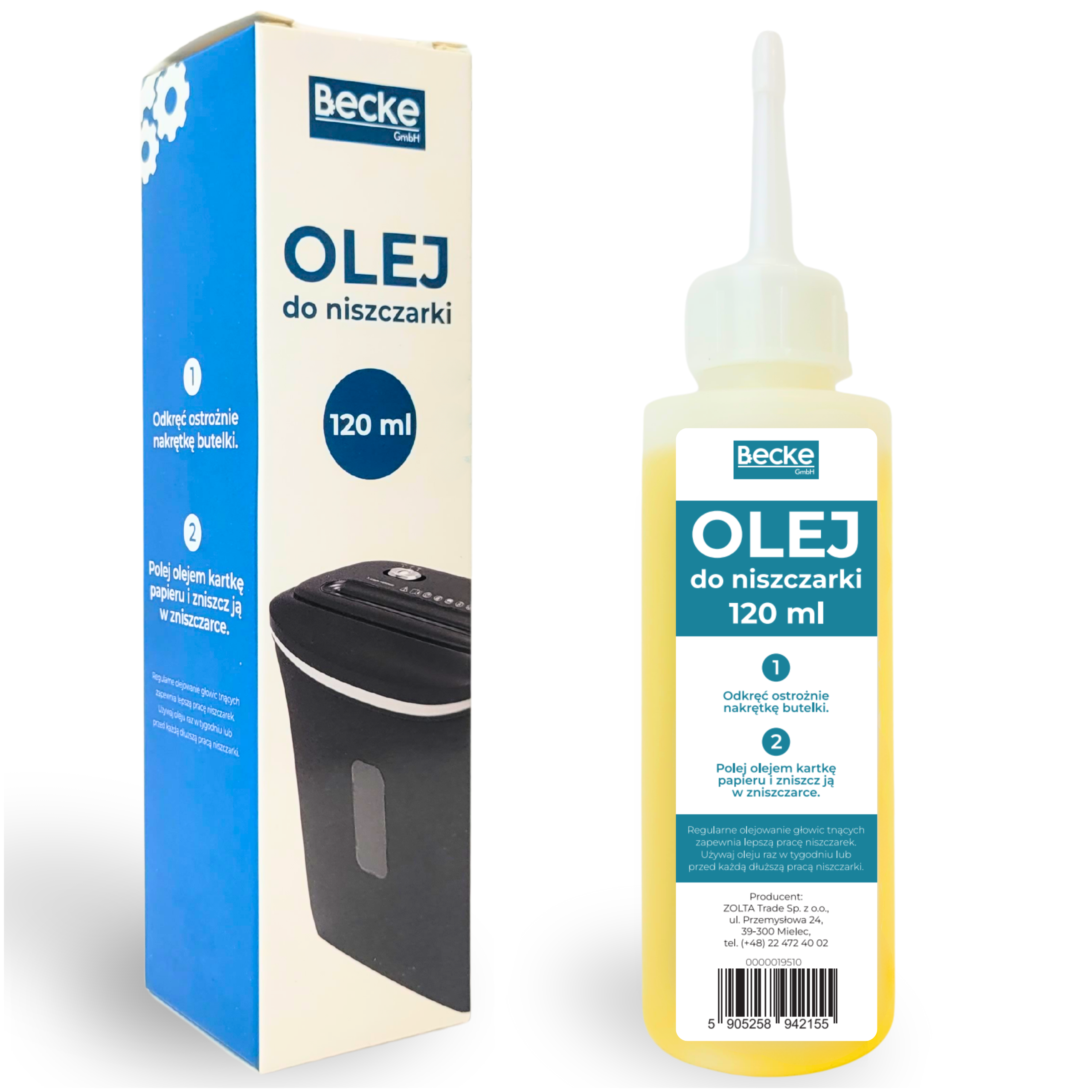 Olej do niszczarki Becke
