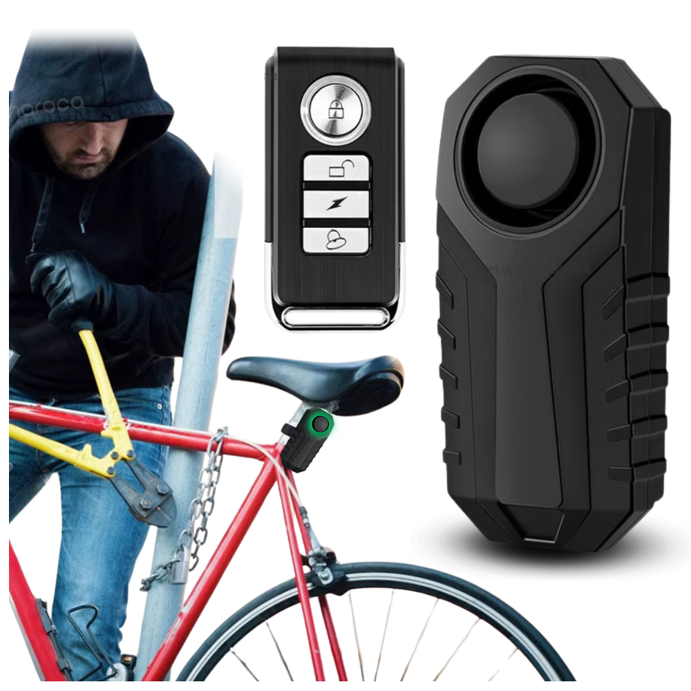 Alarm rowerowy na pilot blokada do hulajnogi