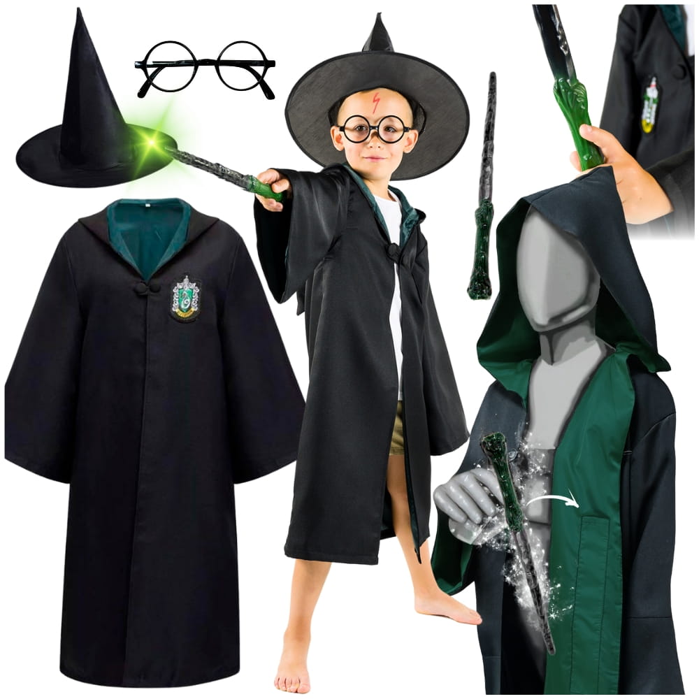 Harry Potter strój bal przebierańców różdżka przebranie peleryna okulary