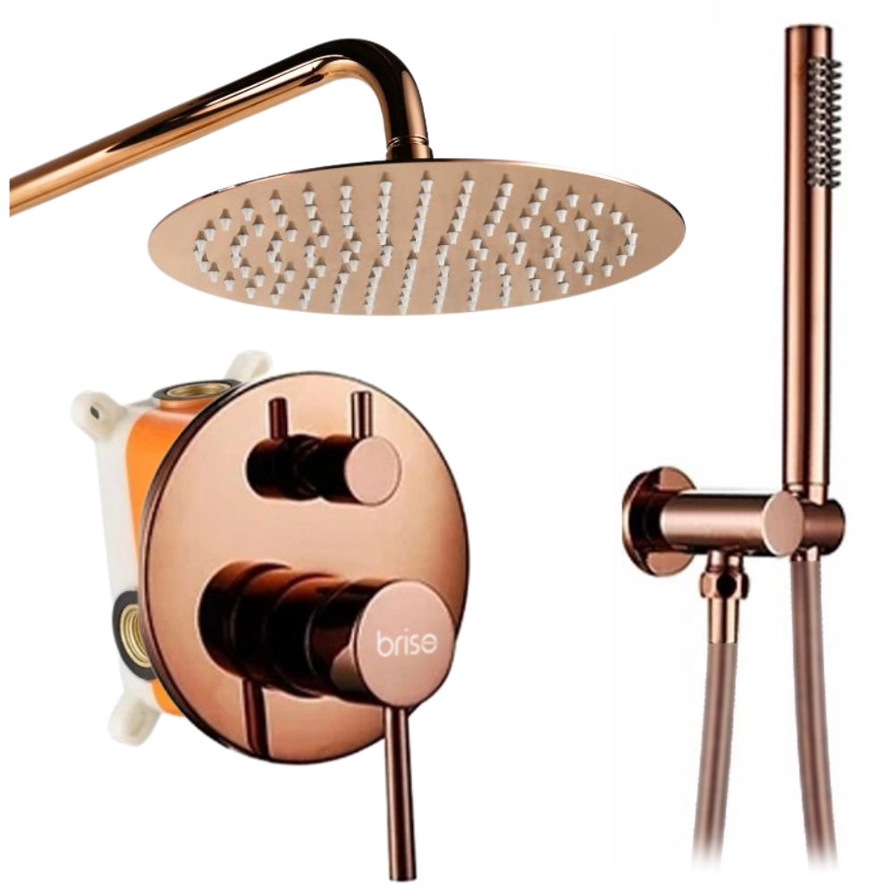 Bateria wannowo prysznicowa - Rose gold