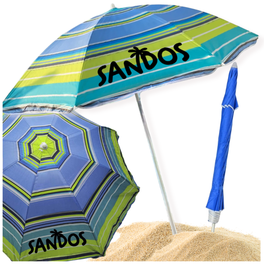 Parasol plażowy - paski