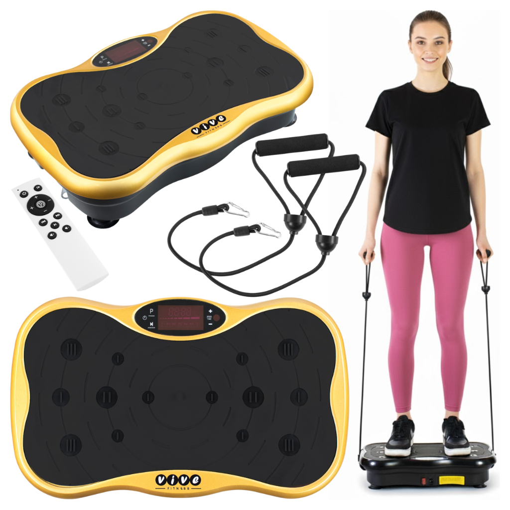 Platforma wibracyjna z głośnikiem bluetooth Vive Fitness prezent
