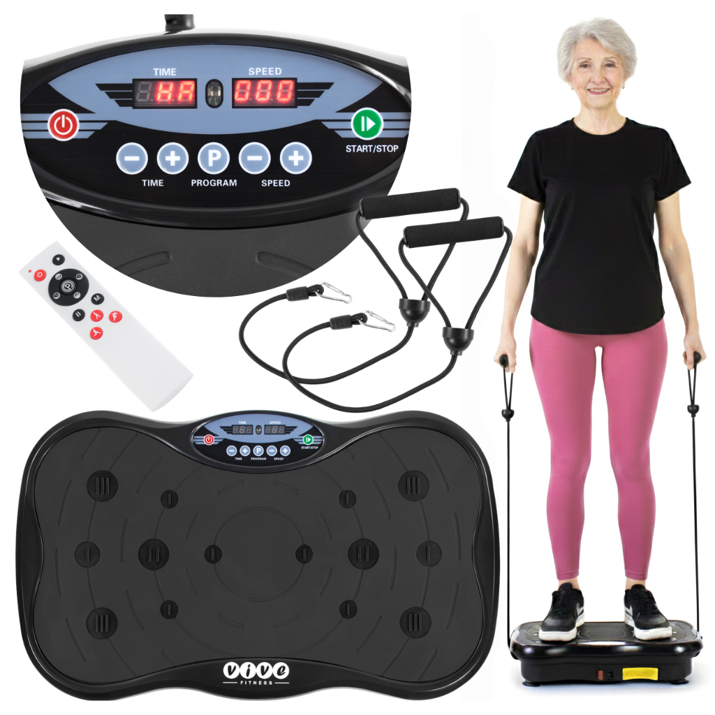 Platforma wibracyjna Vive Fitness - czarna