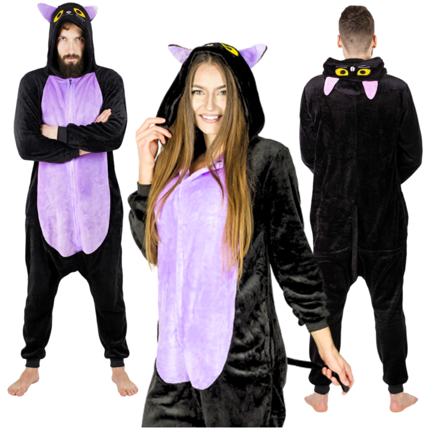 Piżama damska męska prezent unisex kigurumi onesie kombinezon rozpinany