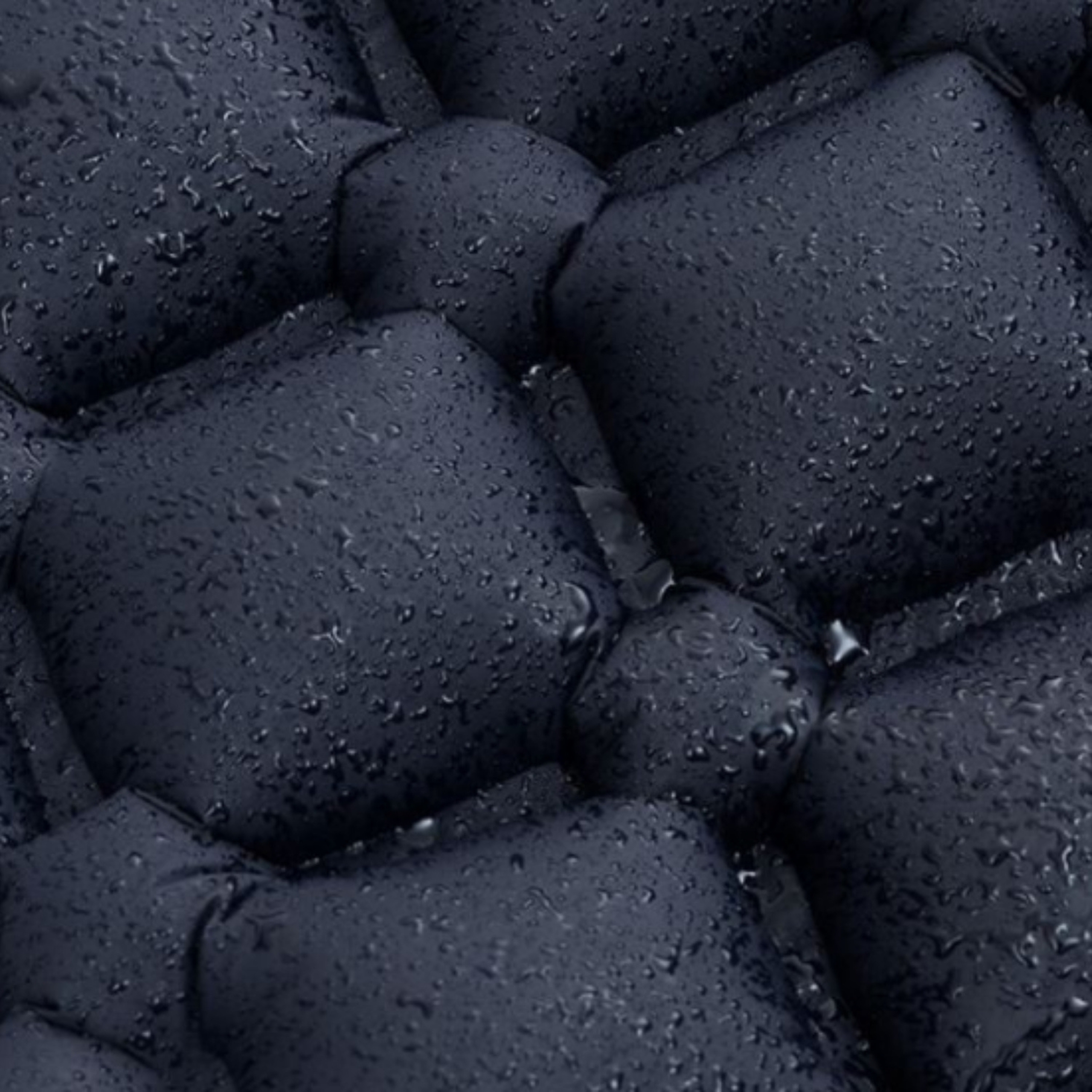 Materac turystyczny jednoosobowy z pompką i poduszką 190 × 60 cm – granatowy – zdjęcie 2
